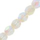 Abalorios facetadas cristal Checo Fire Polished 4mm - Crystal yellow rainbow